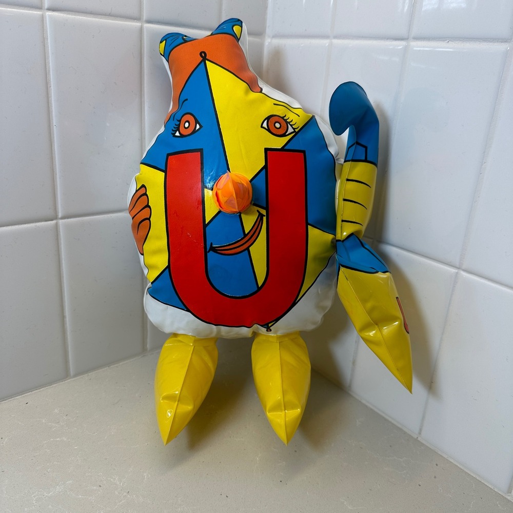 Vintage 1971‎ The Letter People Inflatable Alphabet U Miss U Upsy Daisy Umbrella